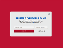 Tablet Screenshot of fleetwoodrv.com